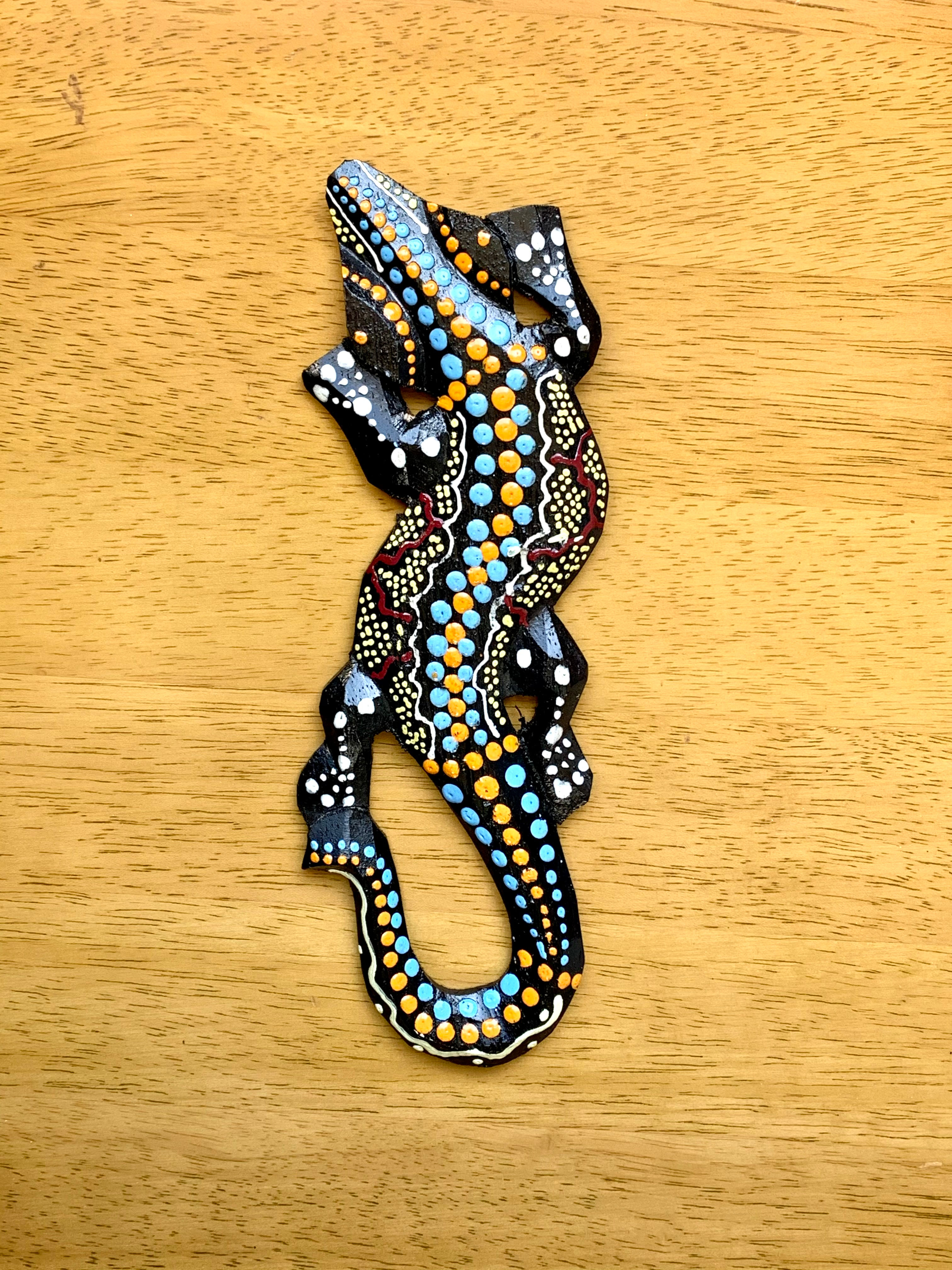 【SOLD】バリ島　トカゲ　オブジェ中　I