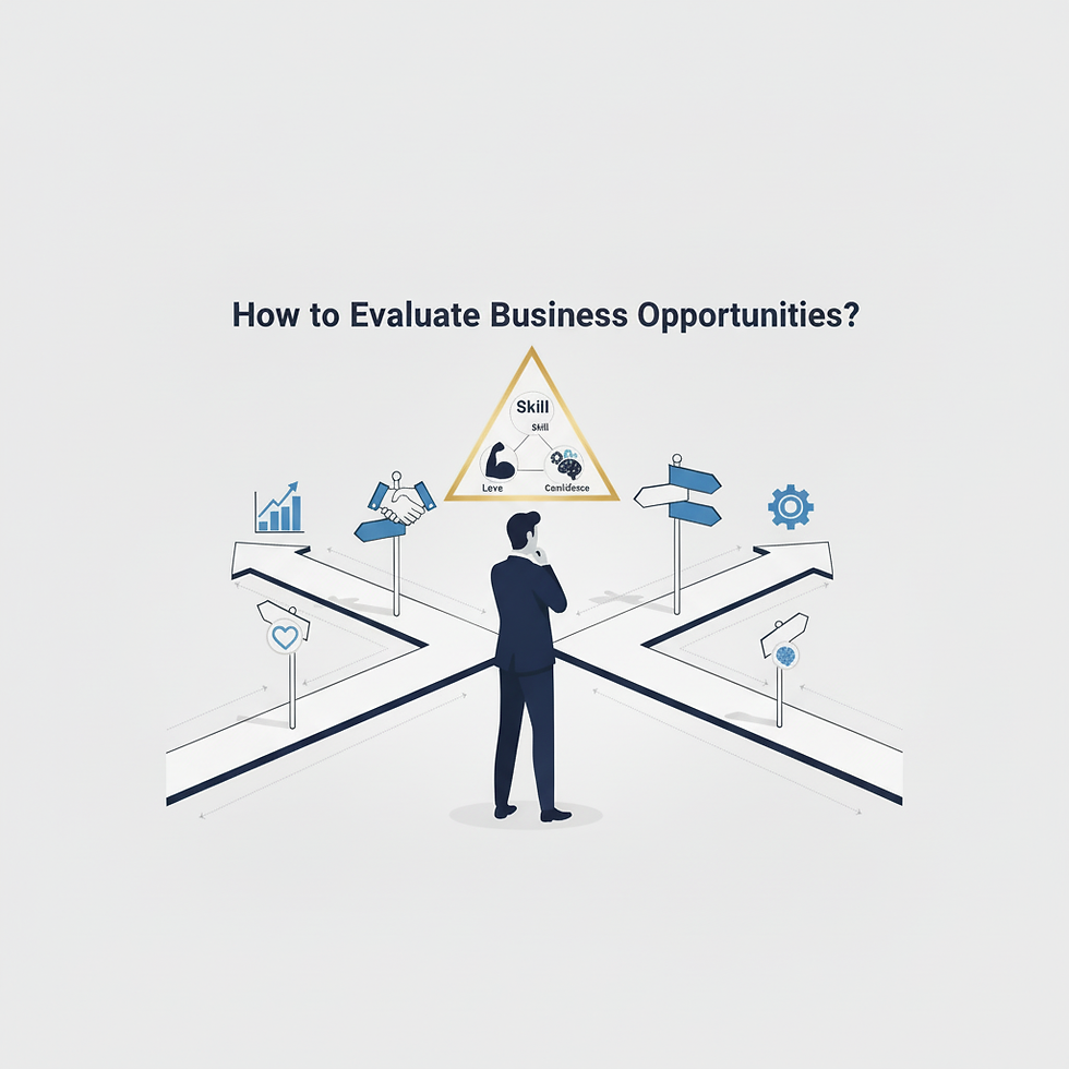 How to Evaluate Business Opportunities: The Love, Confidence, and Skill Triangle