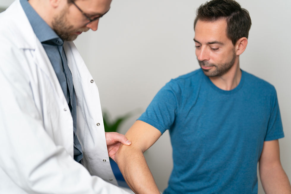 Untersuchung des Ellbogens