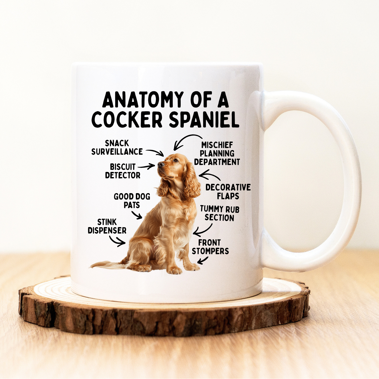 Anatomy of a Cocker Spaniel Mug