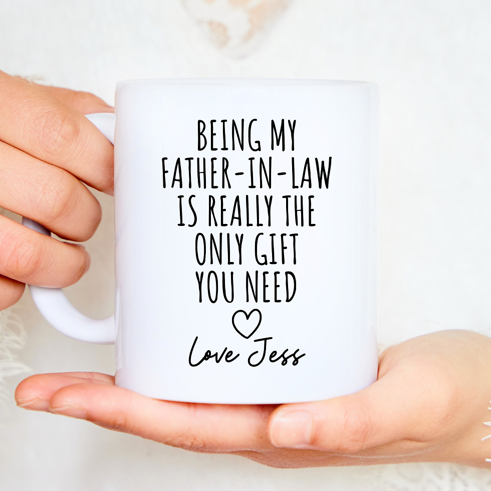 Personalised Father In Law Mug
