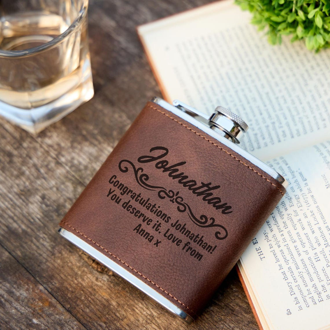 Personalised Message Hip Flask