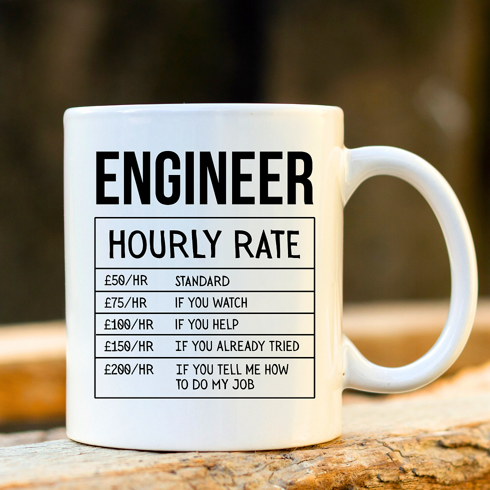 Engineer Hourly Rate Mug