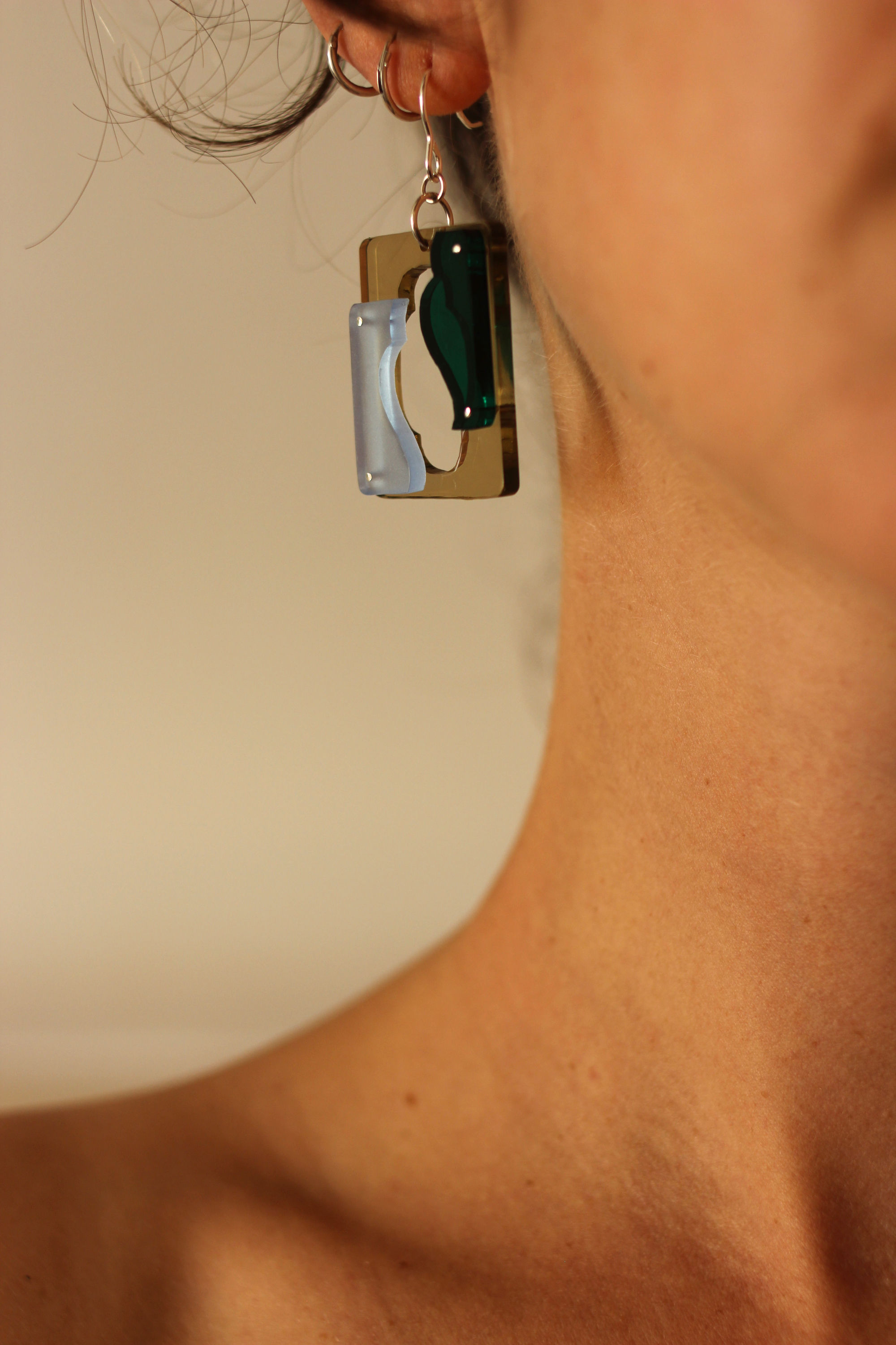 Marginalia in Beige, Blue and Green