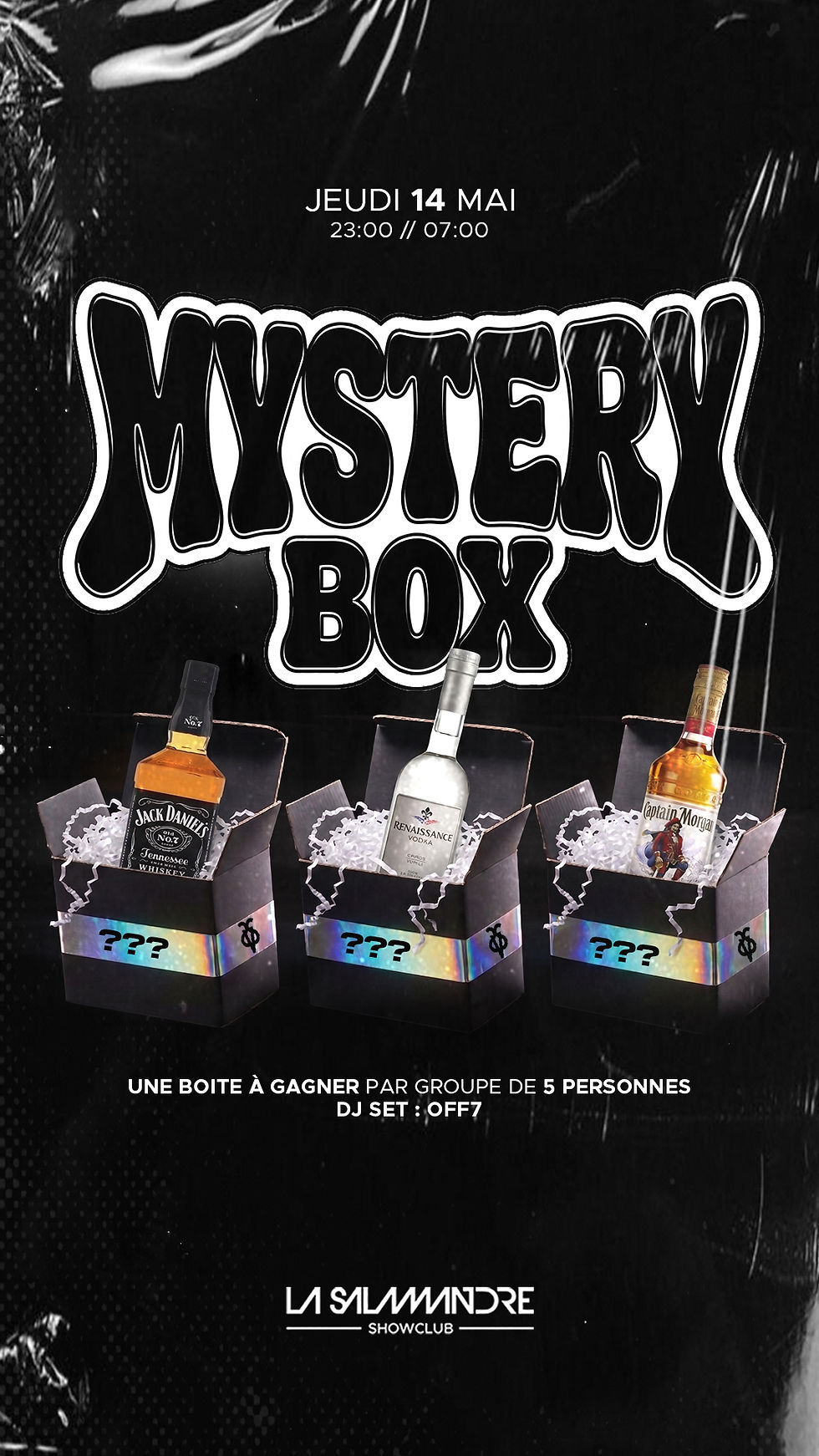 1 Boîte offerte par groupe de 5 personnes