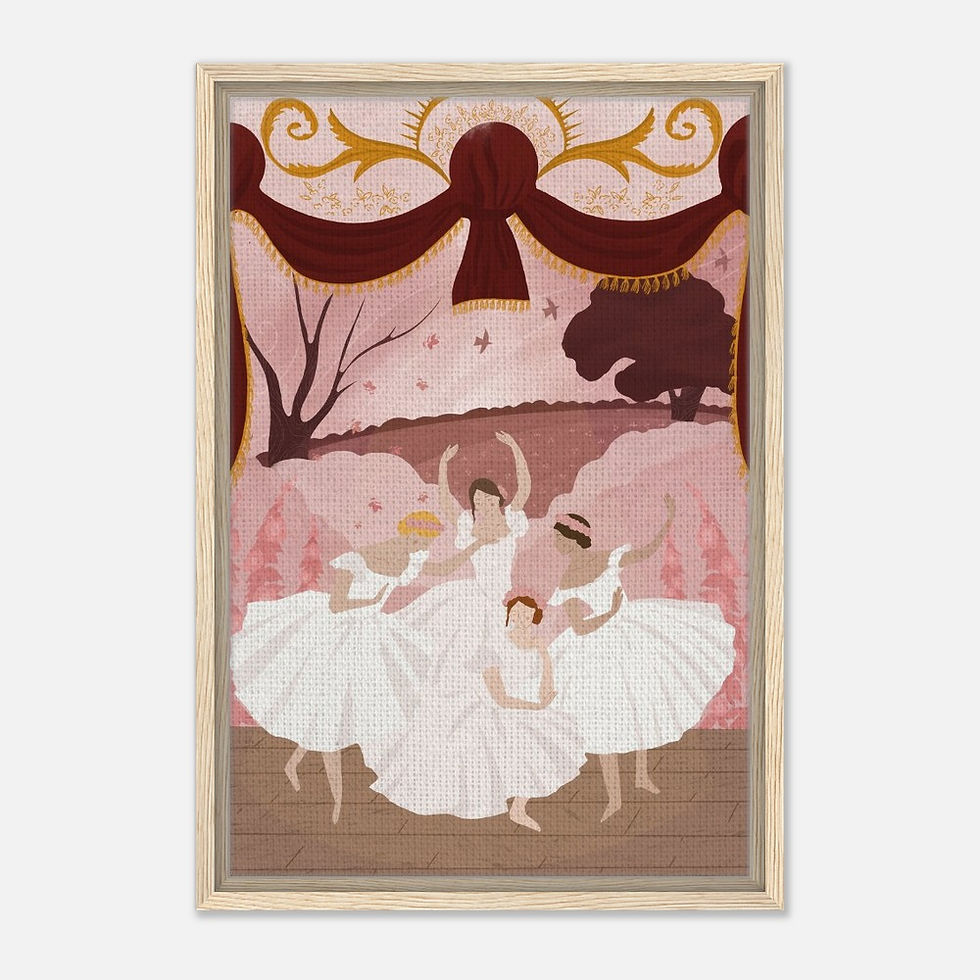 Thumbnail: A Day at the Ballet - Framed Canvas