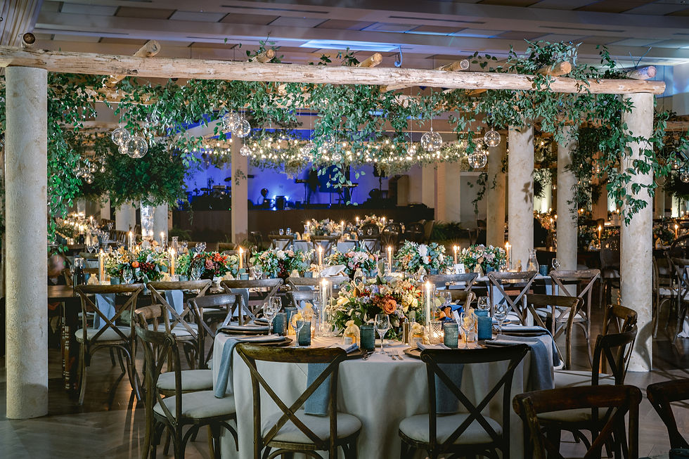 Greek wedding reception at The Circuit Center 