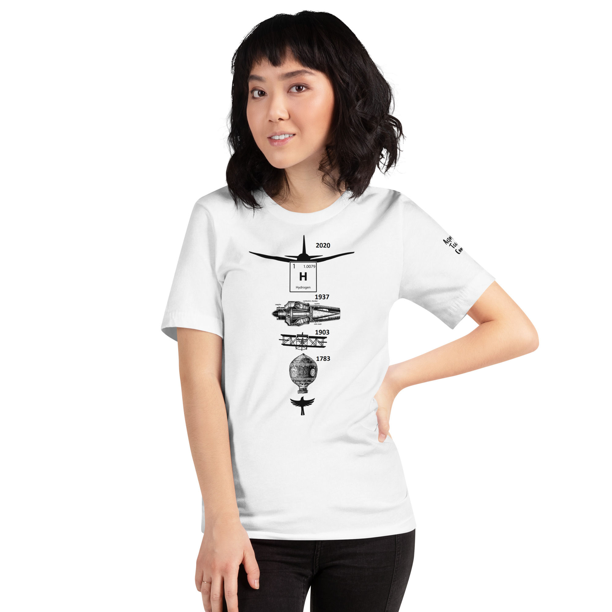 Women's aerospace tee (unisex) - phases of aviation