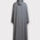 Thumbnail: Grey back view of black and grey double-face abaya | J&J Hijab House