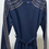 Thumbnail: Navy Blue Embroidered Abaya Coat – Atlas Fabric