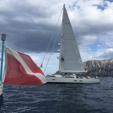 Luxury sailing yacht