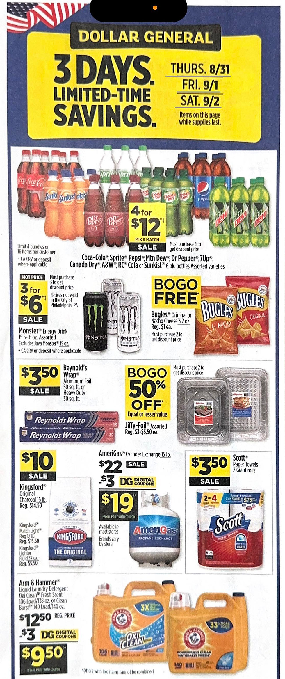 ***UPDATED****DOLLAR GENERAL CLEARANCE EVENT; 09/0109/04; EVERYTHING