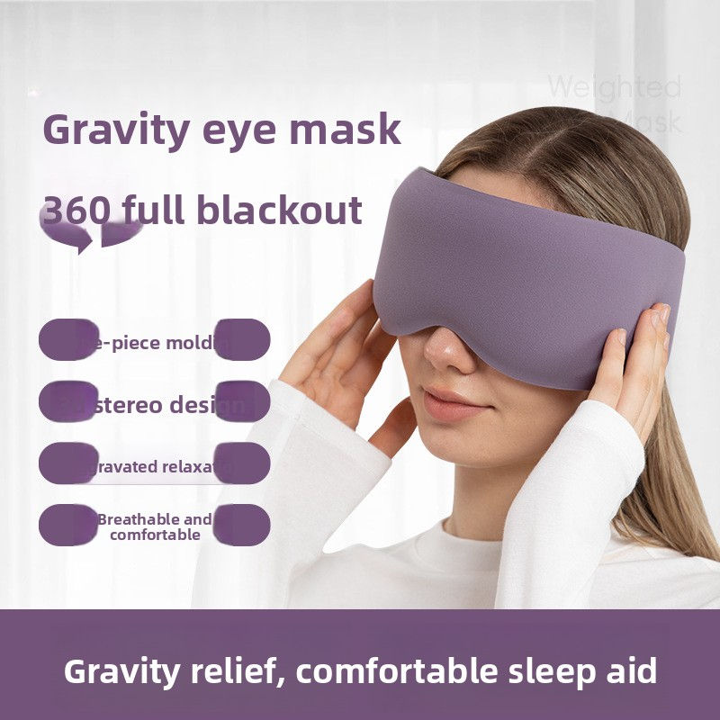 3D Weighted Sleep Eye Mask with Glass Beads