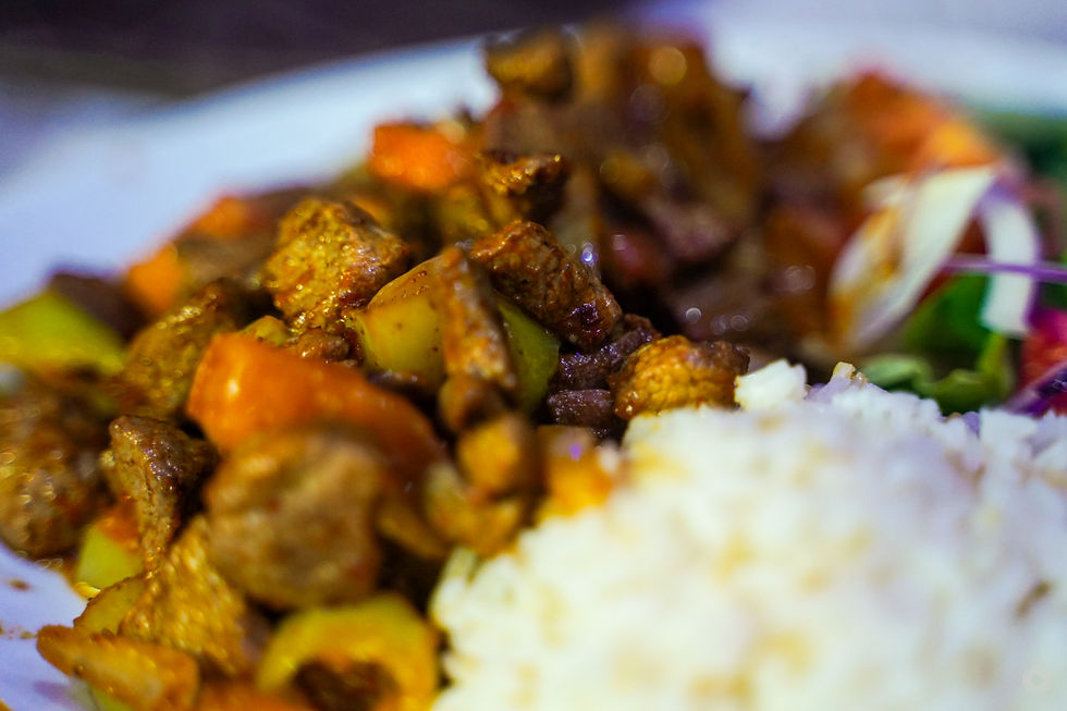 Arranged Food and Objects