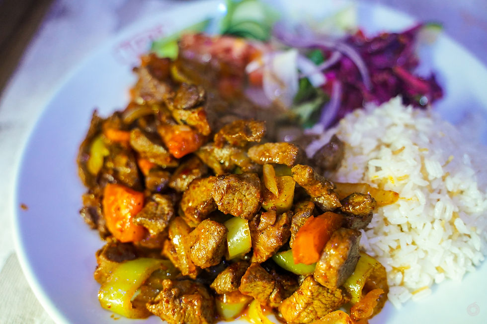 Arranged Food and Objects