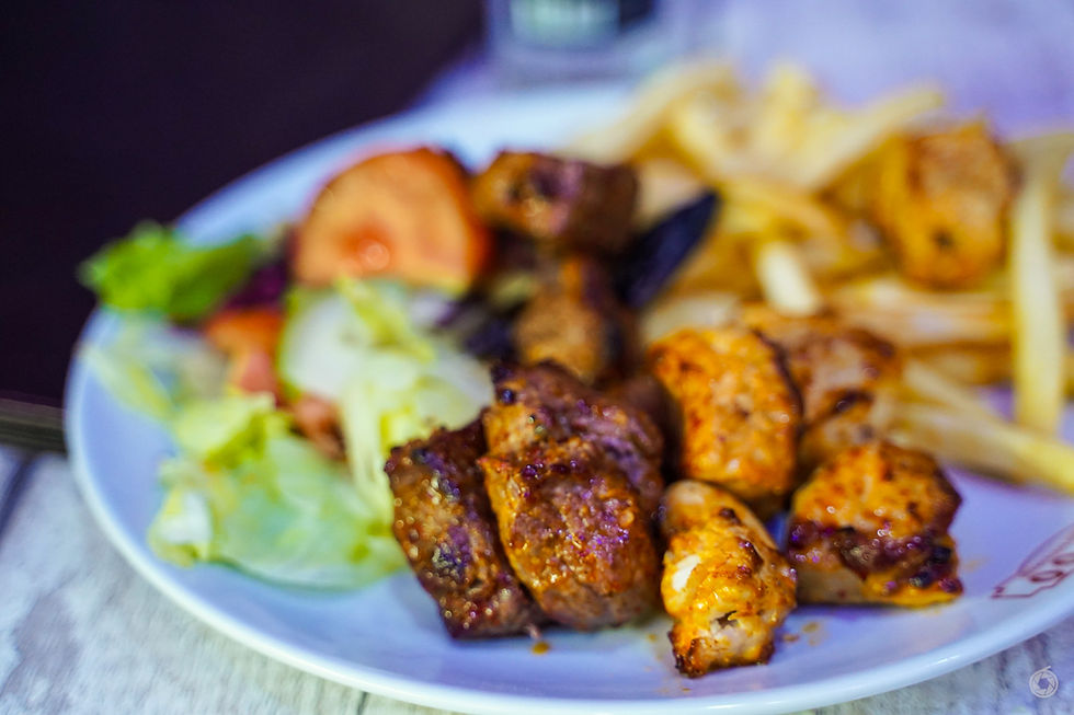 Arranged Food and Objects