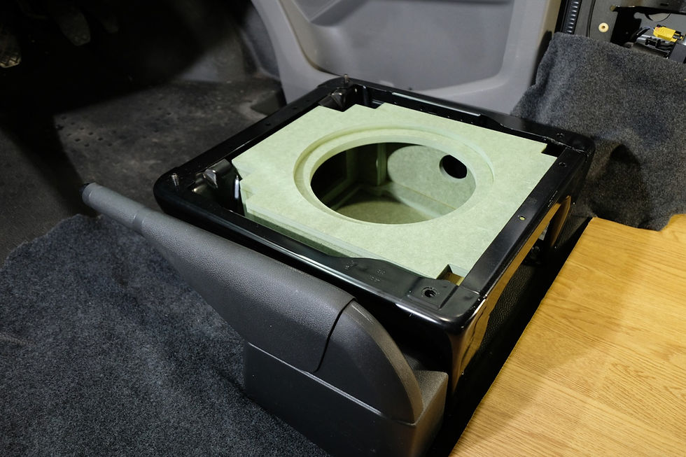 Thumbnail: VW Volkswagen Transporter T5 T6 10" 250mm Under Seat Subwoofer Sub Enclosure