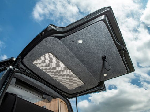 Tailgate window pod silver grey 