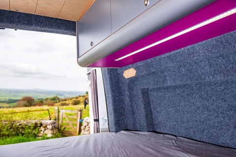 LED strip lighting campervan conversion