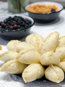 Традиційні українські вареники на пару