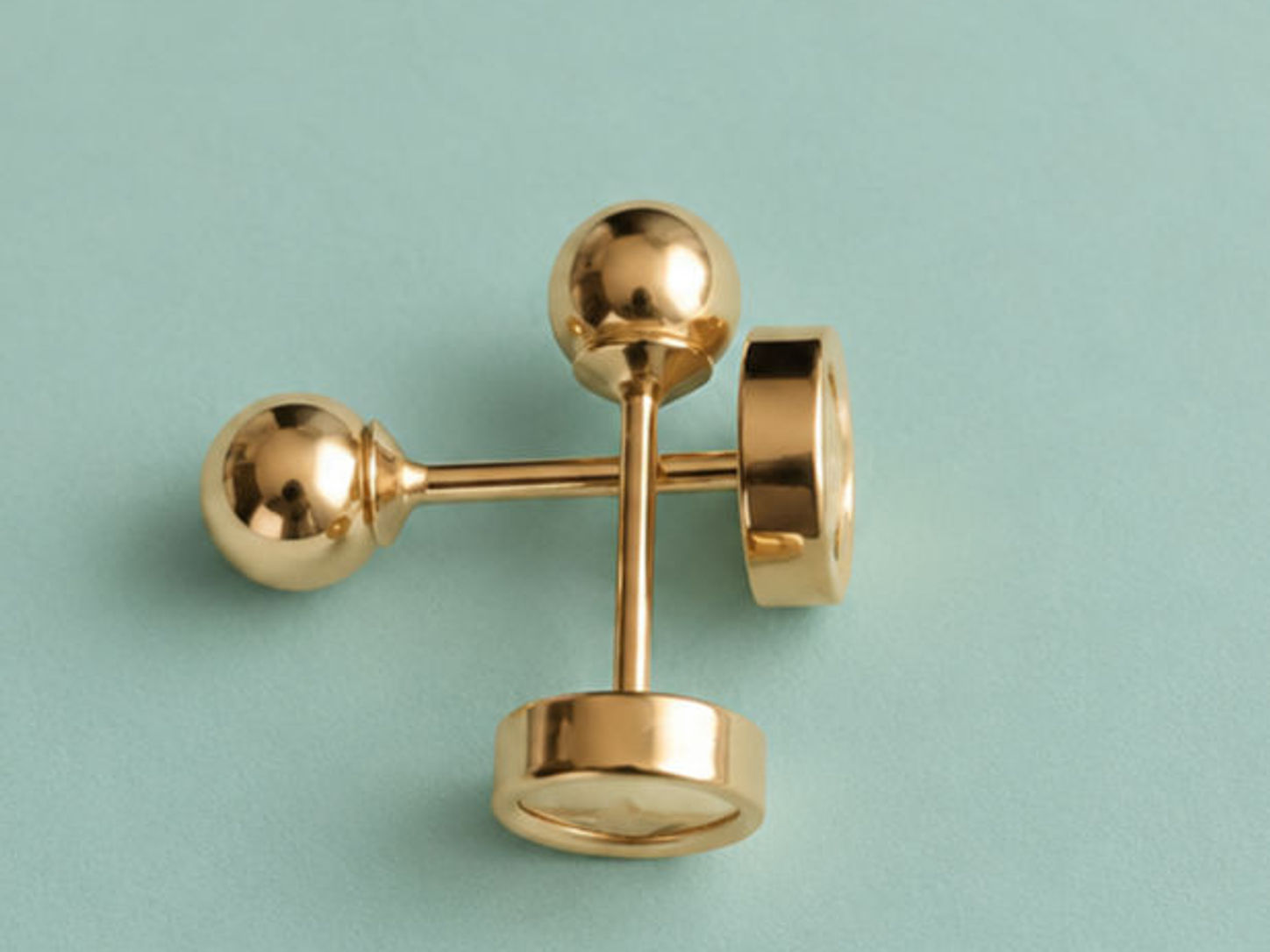 Abridores para bebé bolita oro 18 k