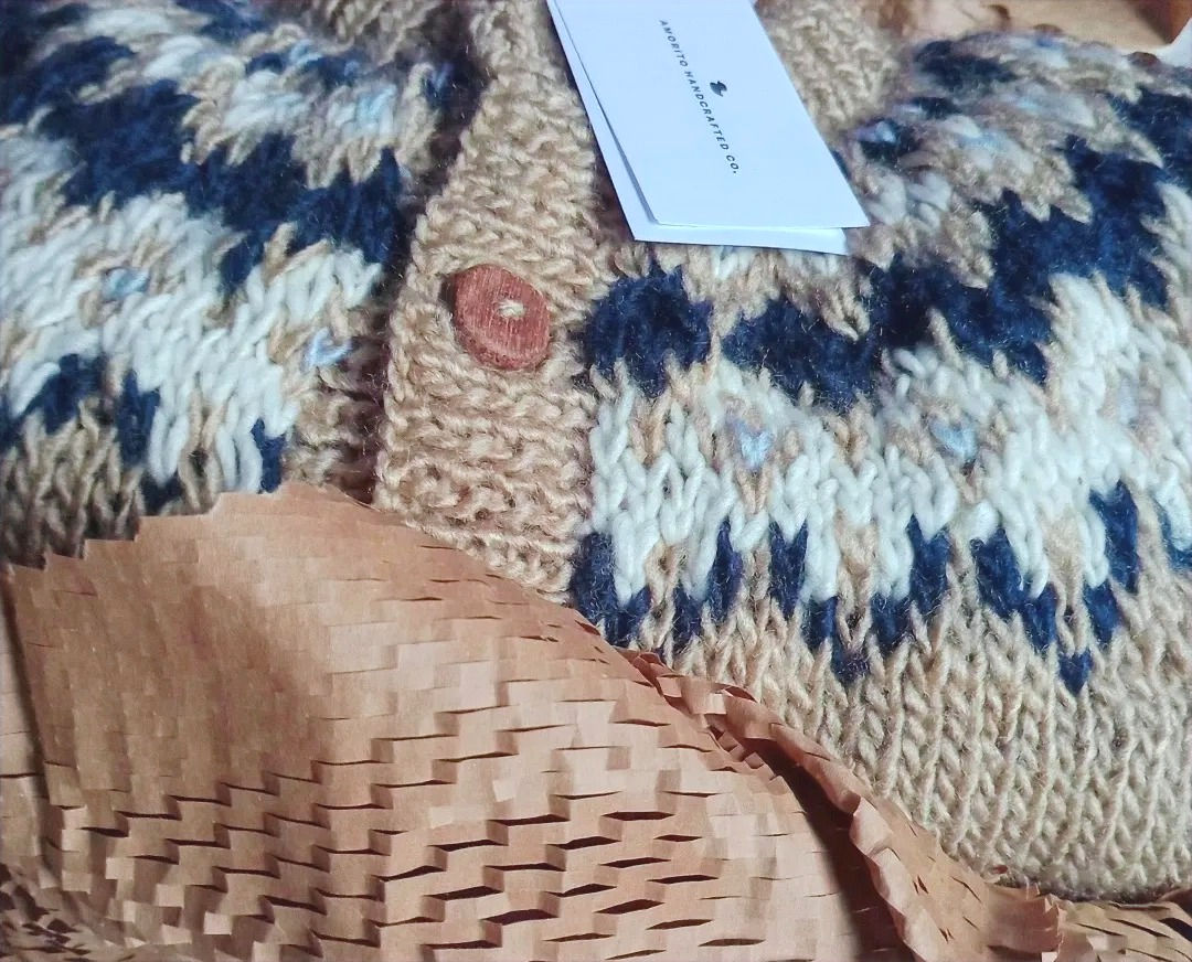 Cardigan bariloche lana natural
