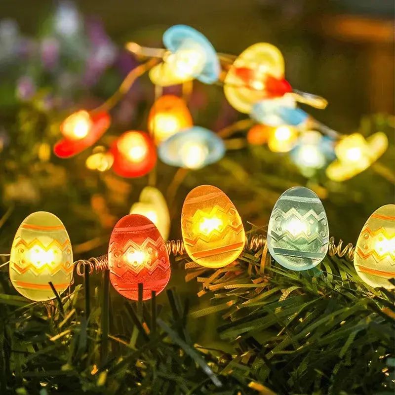 Thumbnail: 2M 20LED Easter Rabbit String Light Carrot Chick Eggs