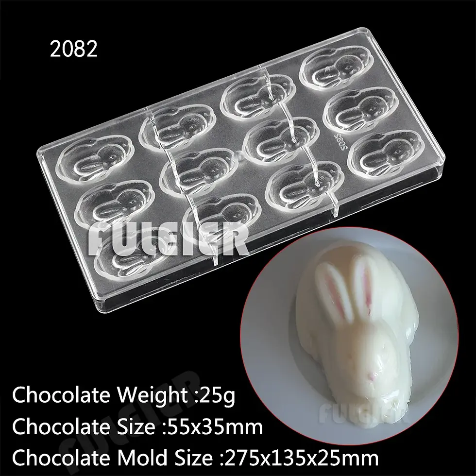 Thumbnail: DIY Rabbit Easter Egg Chocolate Baking Mold Polycarbonate