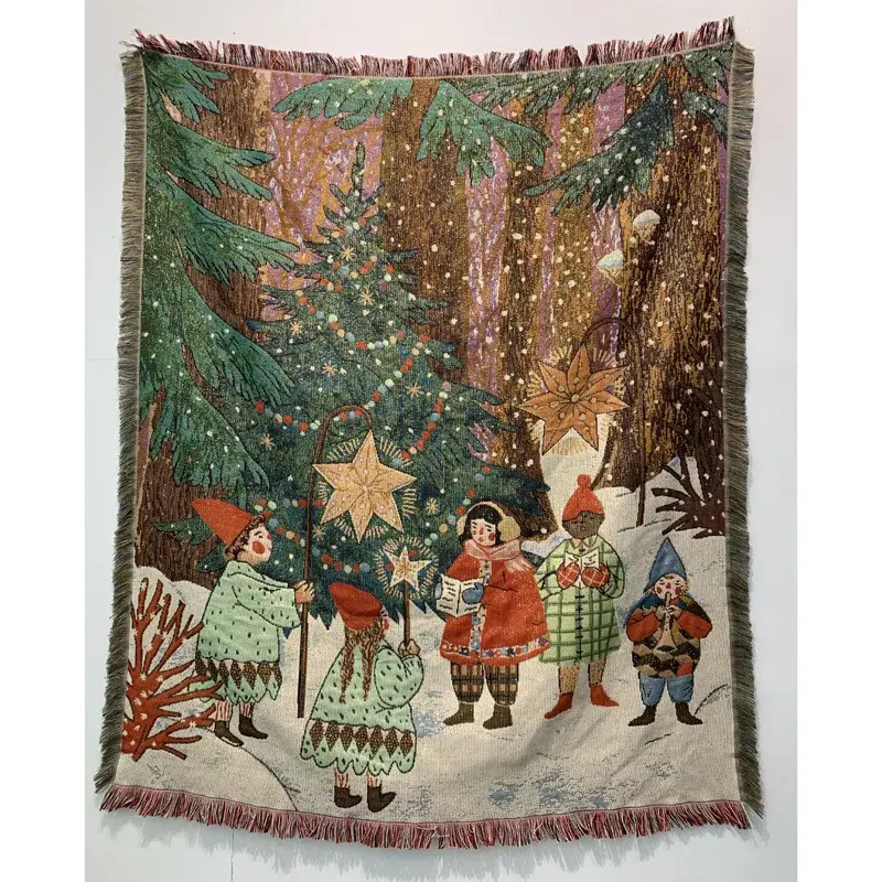 Thumbnail: Christmas Blanket Nutcracker Tree Star Throw Blanket Soft