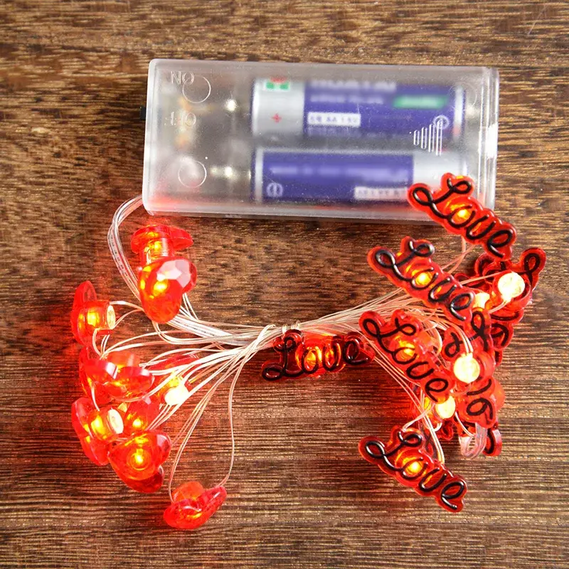 Thumbnail: 10/20led Love Heart String Lights