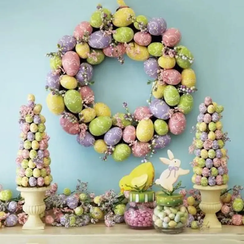 Thumbnail: 20/50Pcs Foam Easter Eggs DIY craft