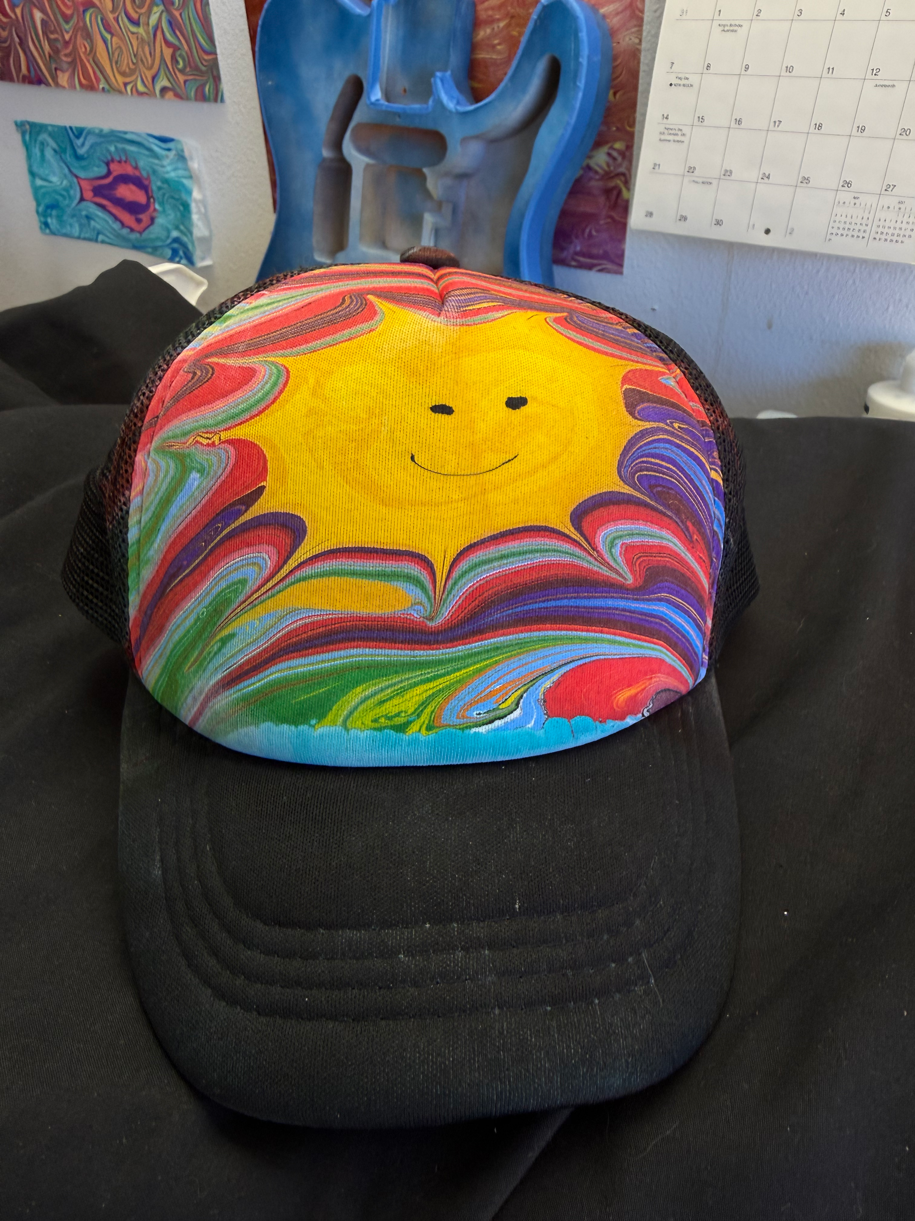Kids sunny day trucker hat!