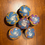 Thumbnail: Wooden Knobs, blue flower