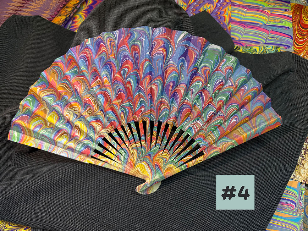 Thumbnail: Marbled Hand Fans 10