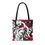 Thumbnail: ORIGINAL ART TOTE BAG BY NYC ARTIST DANIELLE CHARETTE BUTTERFLY GIRL
