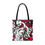 Thumbnail: ORIGINAL ART TOTE BAG BY NYC ARTIST DANIELLE CHARETTE BUTTERFLY GIRL