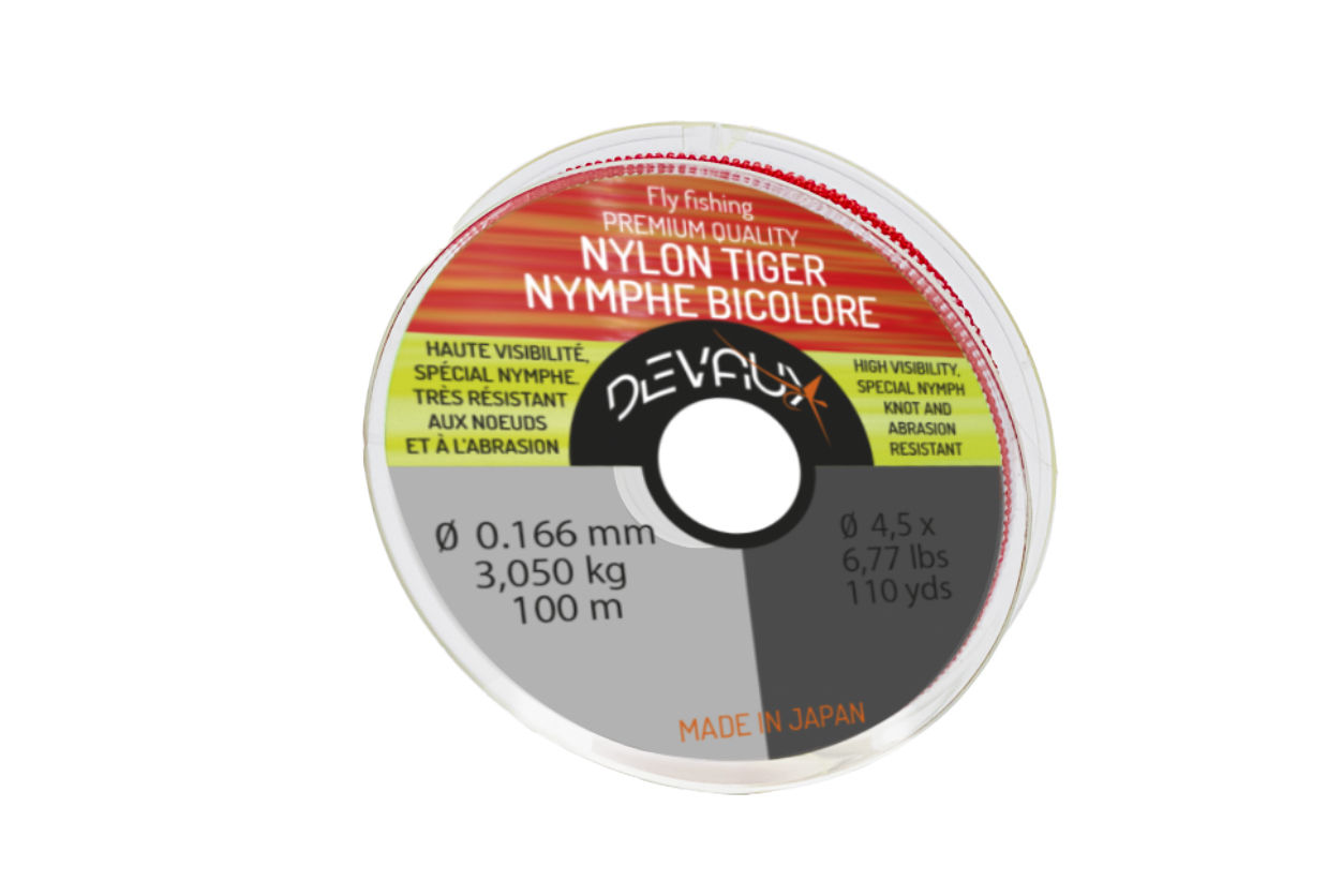 NYLON TIGER  NYMPHE BICOLORE - 100M
