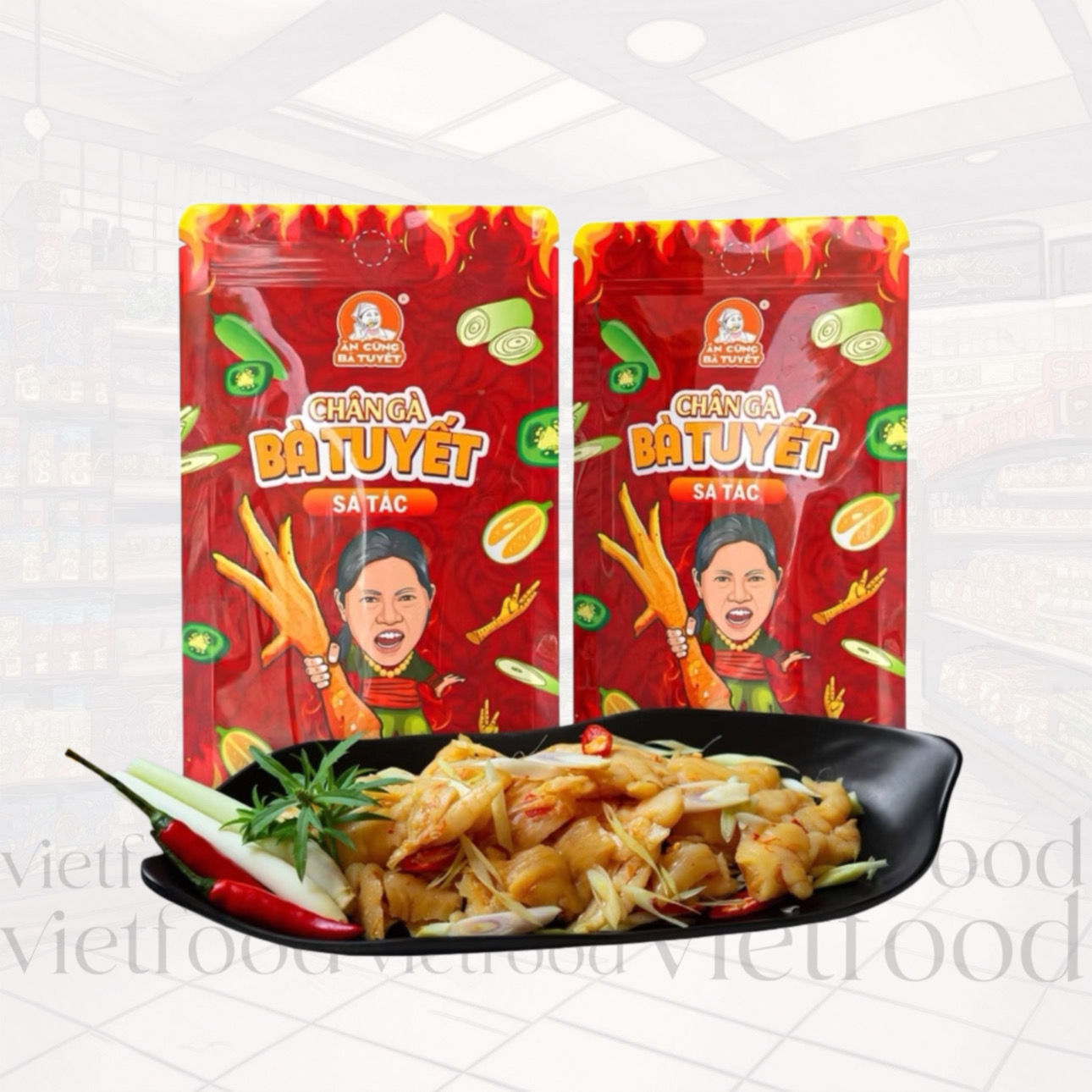 Chân Gà Bà Tuyết Sả Tắc 2x25g