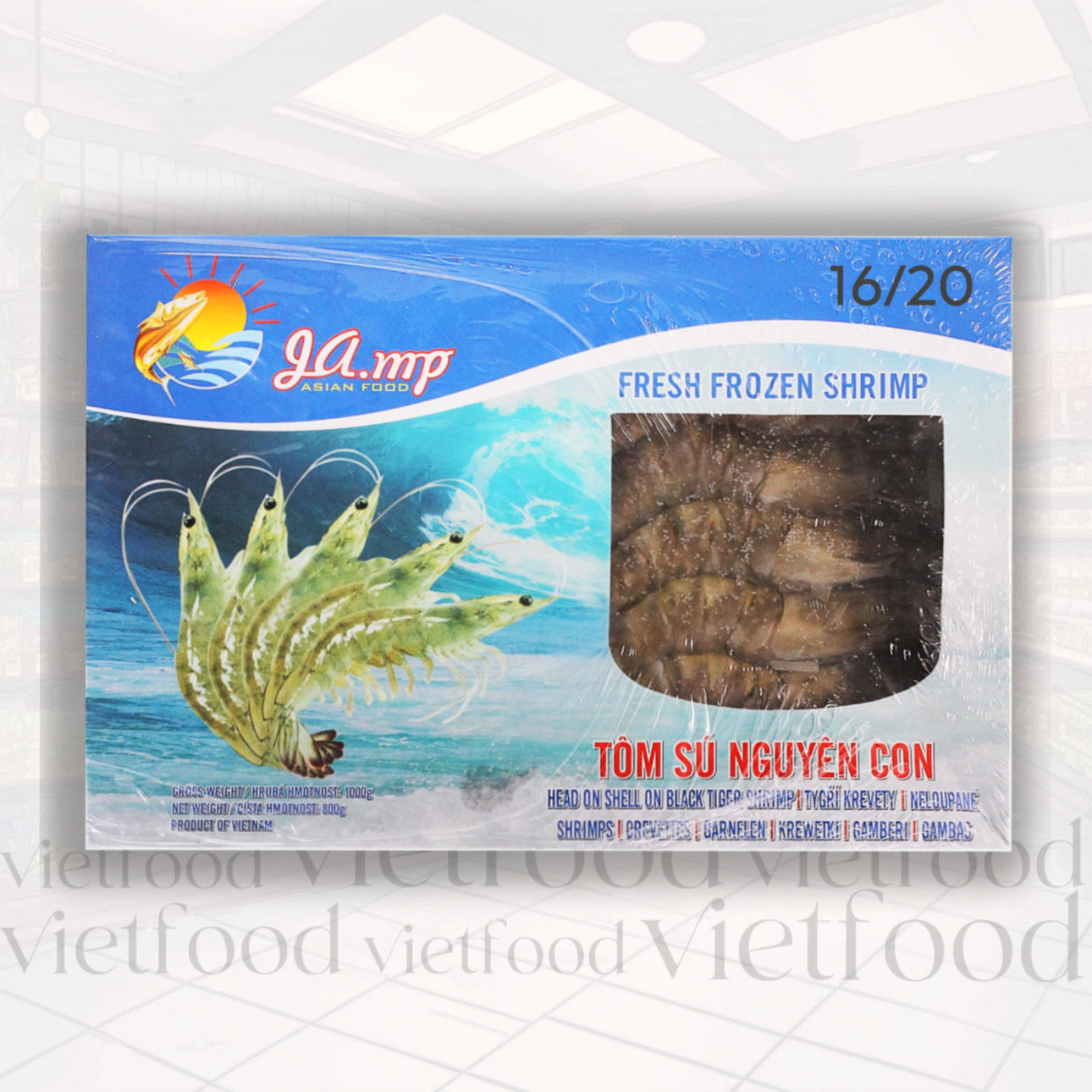 Tôm Sú Nguyên Con 16/20 1kg