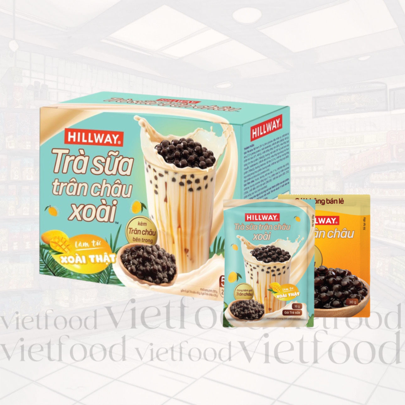 Trà Sữa Trân Châu Xoài Hillway 260g