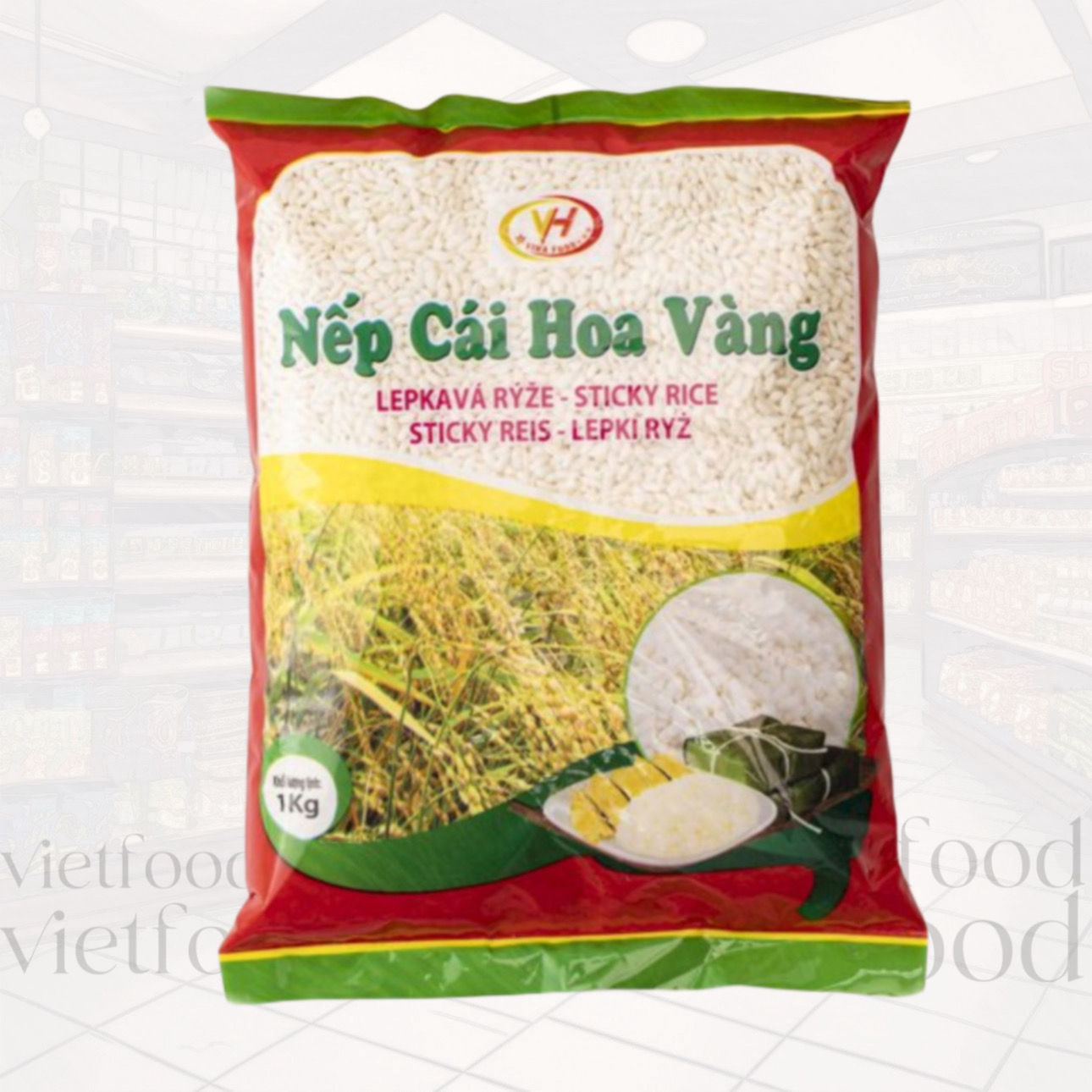 Gạo Nếp Cái Hoa Vàng 1kg