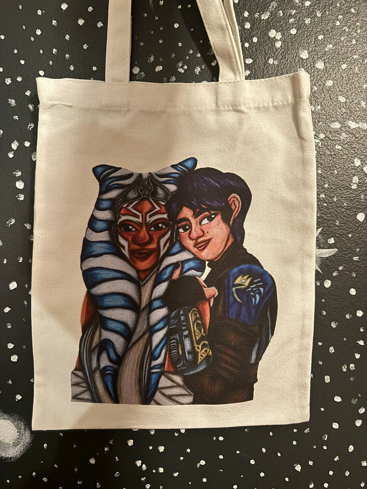 Ahsoka and Sabine tote bag
