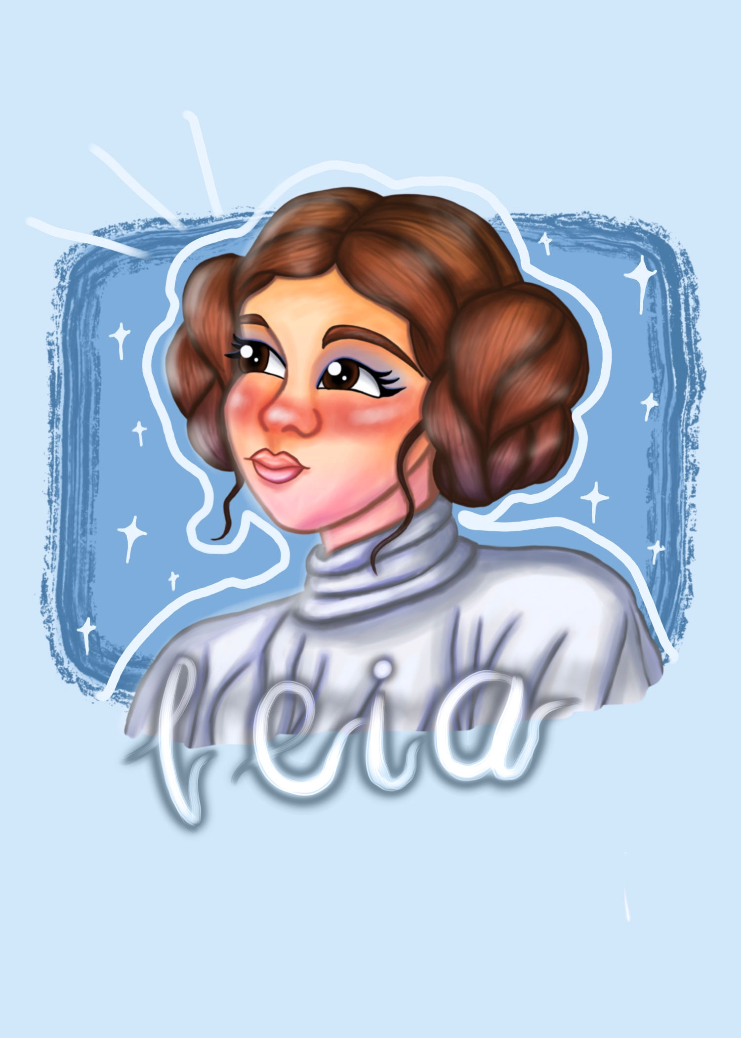Princess Leia 13x19 print