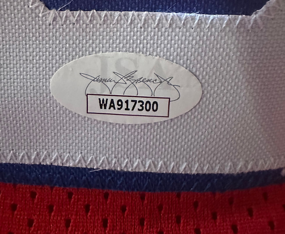 Thumbnail: 76ers Allen Iverson Signed Custom Jersey (JSA, Size XL)