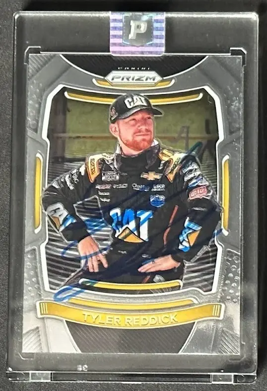 Tyler Reddick Signed 2021 Panini Prizm NASCAR Card PA Authenticated