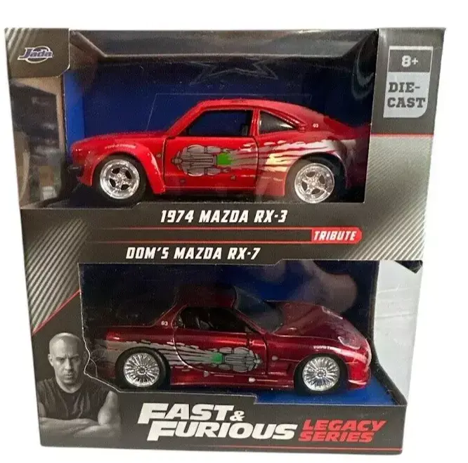 Fast & Furious Jada 1974 Mazda RX-3 red die-cast car 1:32 scale