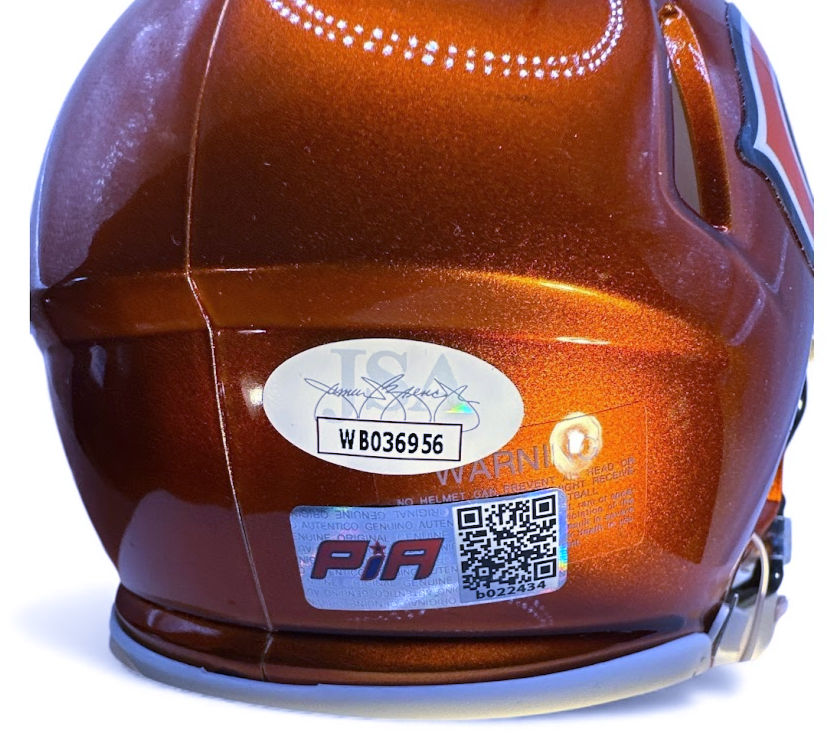 Thumbnail: Roschon Johnson Signed Bears Flash Mini Helmet (JSA & PIA Witness)