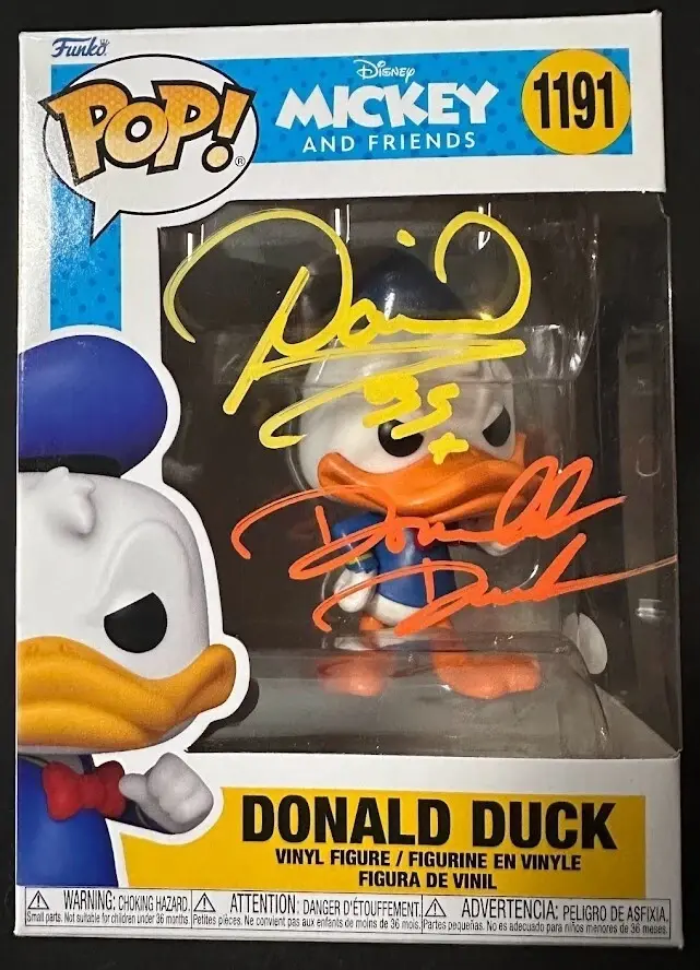 Daniel Ross Signed Donald Duck #1191 Funko Pop JSA Authenticated