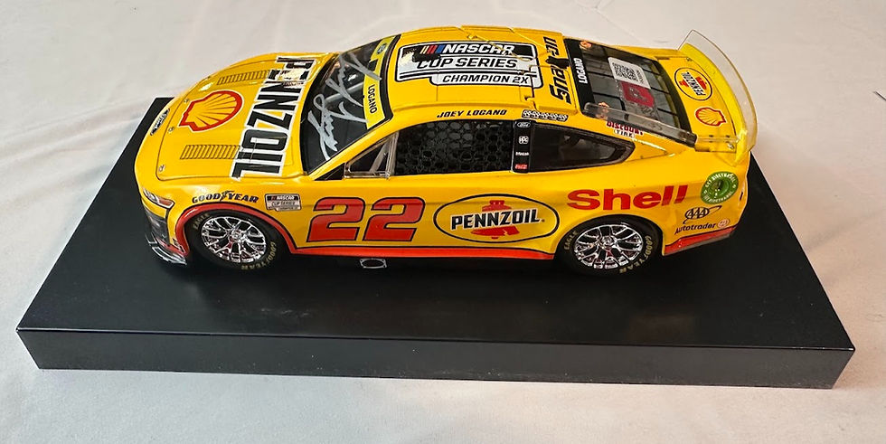 Thumbnail: Joey Logano Signed 2022 Phoenix Win - Raced Version  - 1:24 Diecast Car  other side
