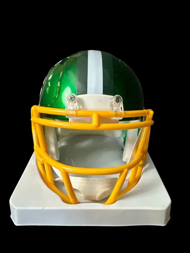 Thumbnail: 10x20 framed display of Jordan Love autographed Packers flash mini helmet